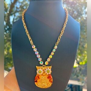 Betsey Johnson Owl Necklace